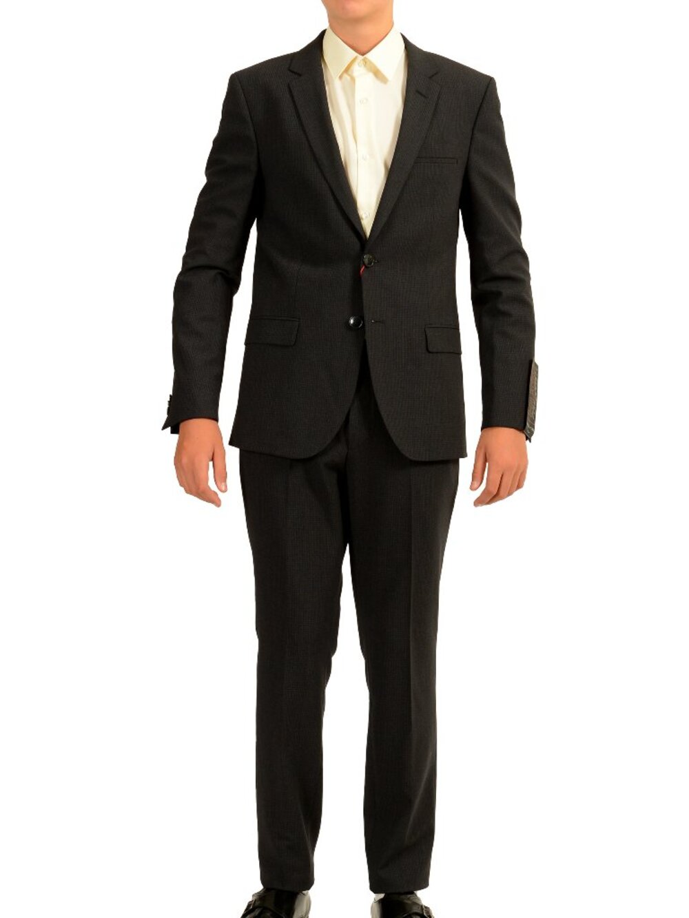 Hugo Boss Men's "Arti/Hesten204X" Extra Slim Soft Constracted Suit US 36R IT 46R